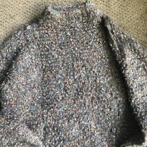 Monk and Lou grey mock turtleneck